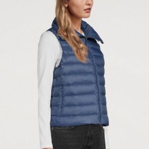 Sweaty Betty Pathfinder Lightweight Packable Down Filled Vest Blue Size M